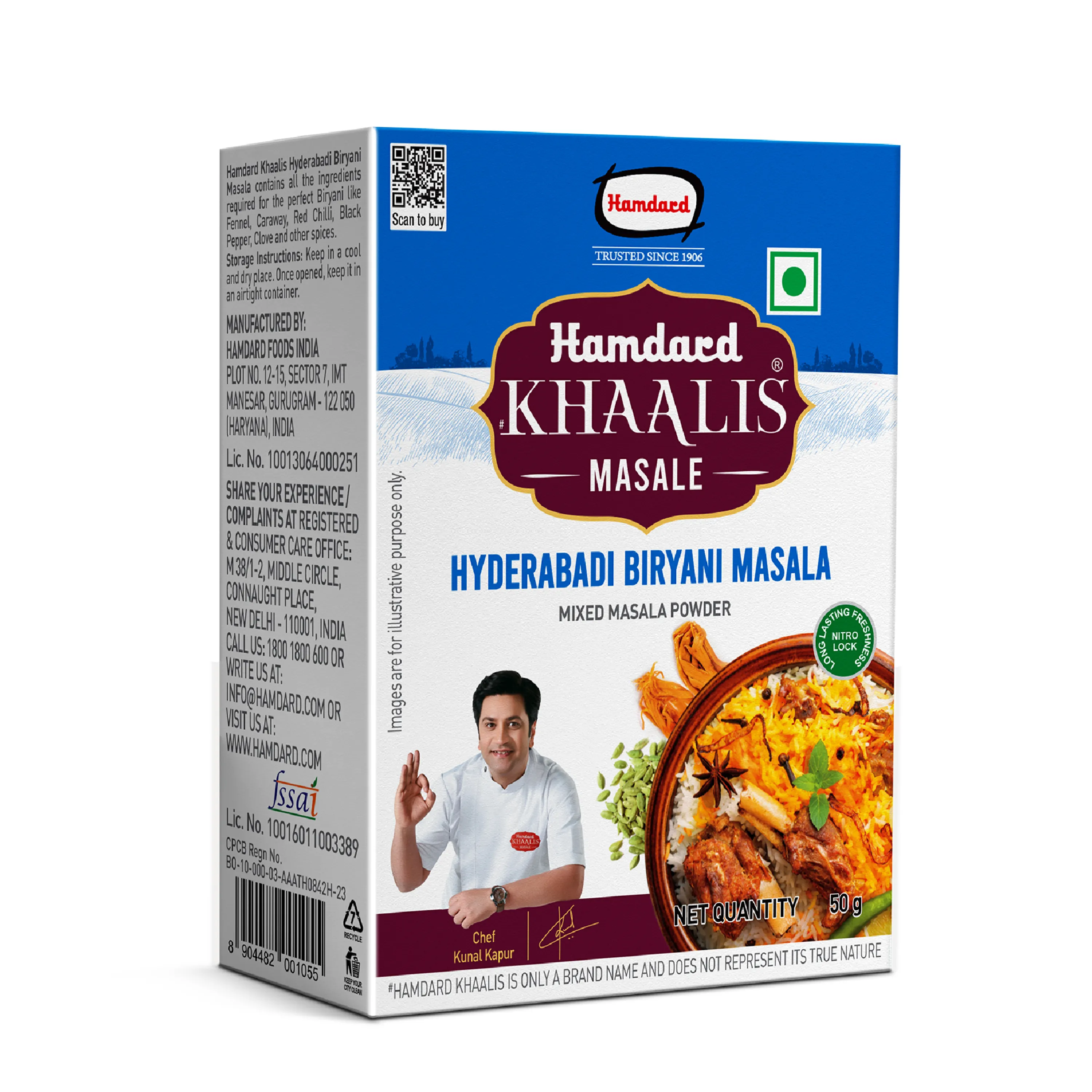 Hamdard Khaalis Hyderabadi Biryani Masala