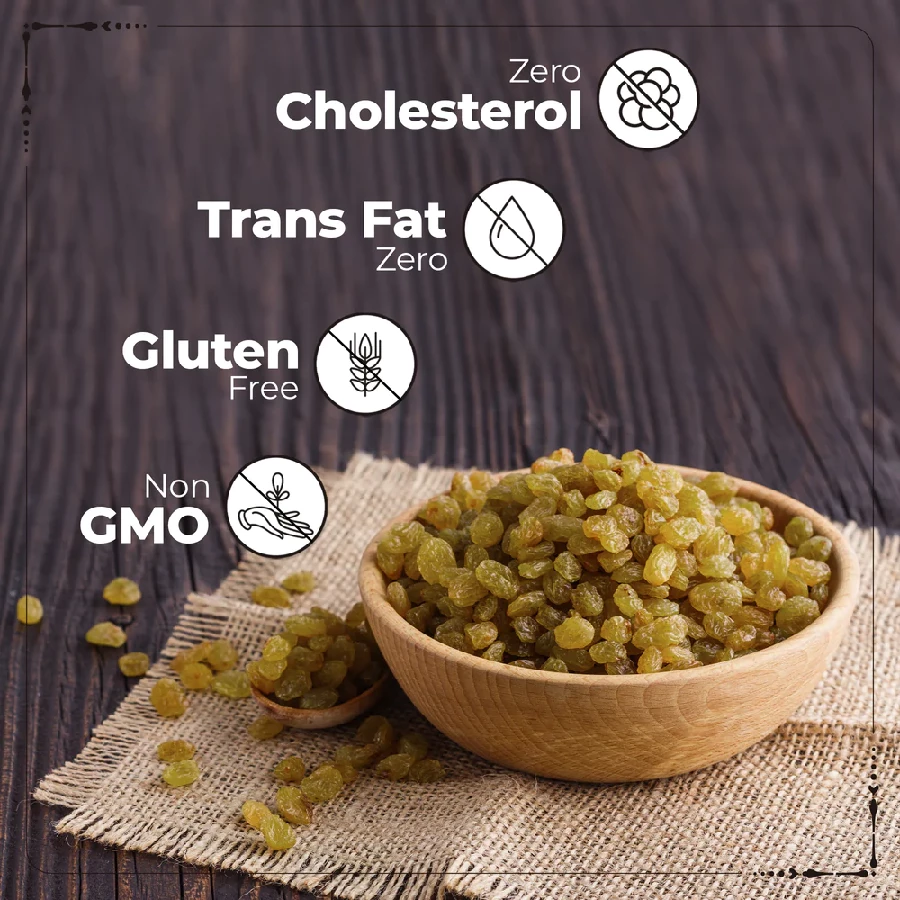 Happilo Premium Seedless Green Raisins - Image 4