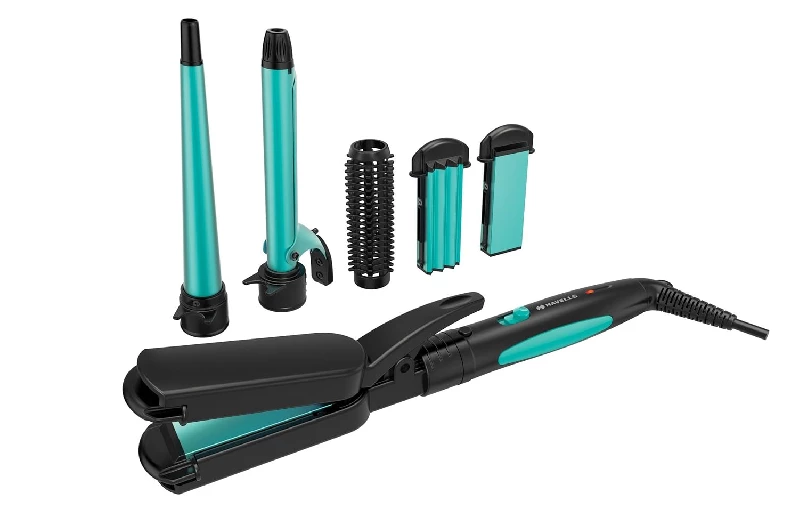Havells HC4045 5 in 1 Multi Styling Kit-Straightener & Havells HC4031 Chopstick Hair Curler - Image 2