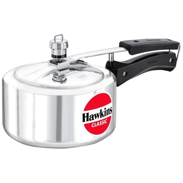 Hawkins Aluminium Inner Lid Pressure Cooker - Bakelite Handle, Silver, Classic, CL20 Hawkins Aluminium Inner Lid Pressure Cooker - Bakelite Handle, Silver, Classic, CL20--2 l