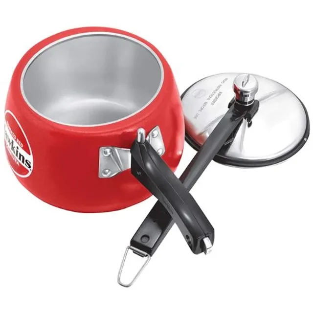Hawkins Ceramic Coated Contura Pressure Cooker - Tomato Red, CTR30 - Image 2