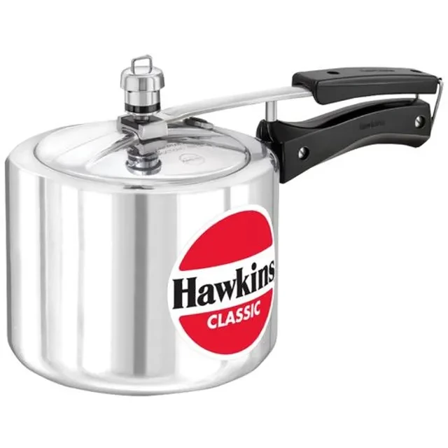 Hawkins Classic Aluminium Inner Lid Pressure Cooker - Bakelite Handle, Silver, CL3T Hawkins Classic Aluminium Inner Lid Pressure Cooker - Bakelite Handle, Silver, CL3T--3 l