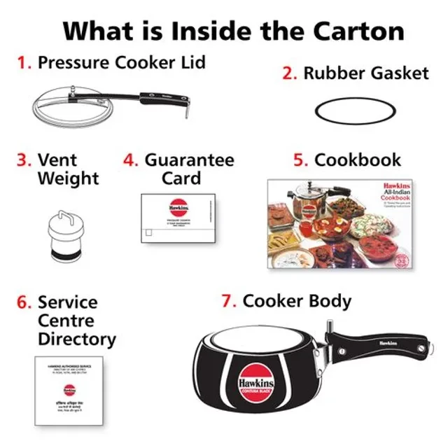Hawkins Contura Hard Anodised Black Inner Lid Pressure Cooker - With Handle, CB20 - Image 4
