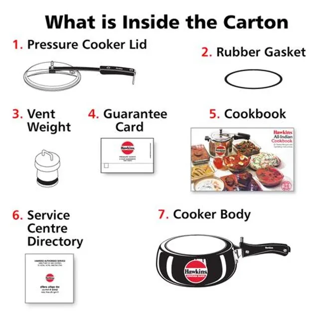 Hawkins Contura Hard Anodised Black Inner Lid Pressure Cooker - With Handle, CB35 - Image 6