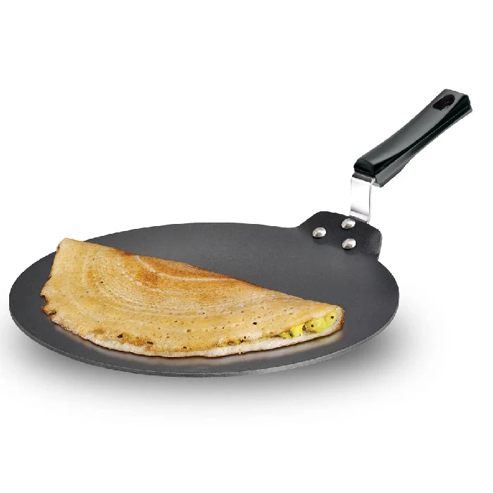 Hawkins Futura Dosa Tava, Non Stick Dosa Tawa, Small Dosa Tawa (NDT28) (Black) Hawkins Futura Dosa Tava, Non Stick Dosa Tawa, Small Dosa Tawa (NDT28) (Black)-Size-28cm