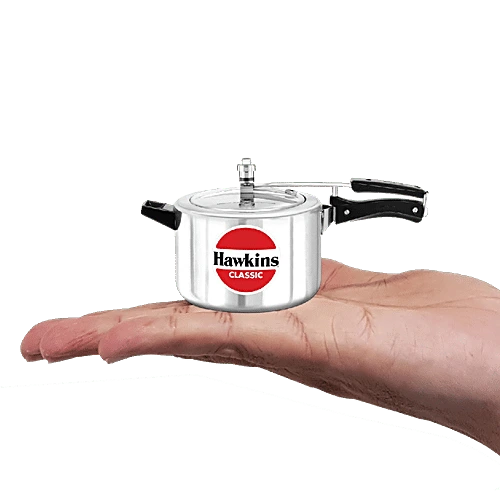 Hawkins Miniature Toy Classic Aluminum Inner Lid Pressure Cooker - Silver, Non-Working, MIN Hawkins Miniature Toy Classic Aluminum Inner Lid Pressure Cooker - Silver, Non-Working, MIN--70 ml