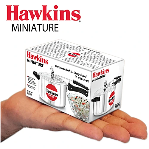 Hawkins Miniature Toy Classic Aluminum Inner Lid Pressure Cooker - Silver, Non-Working, MIN - Image 4