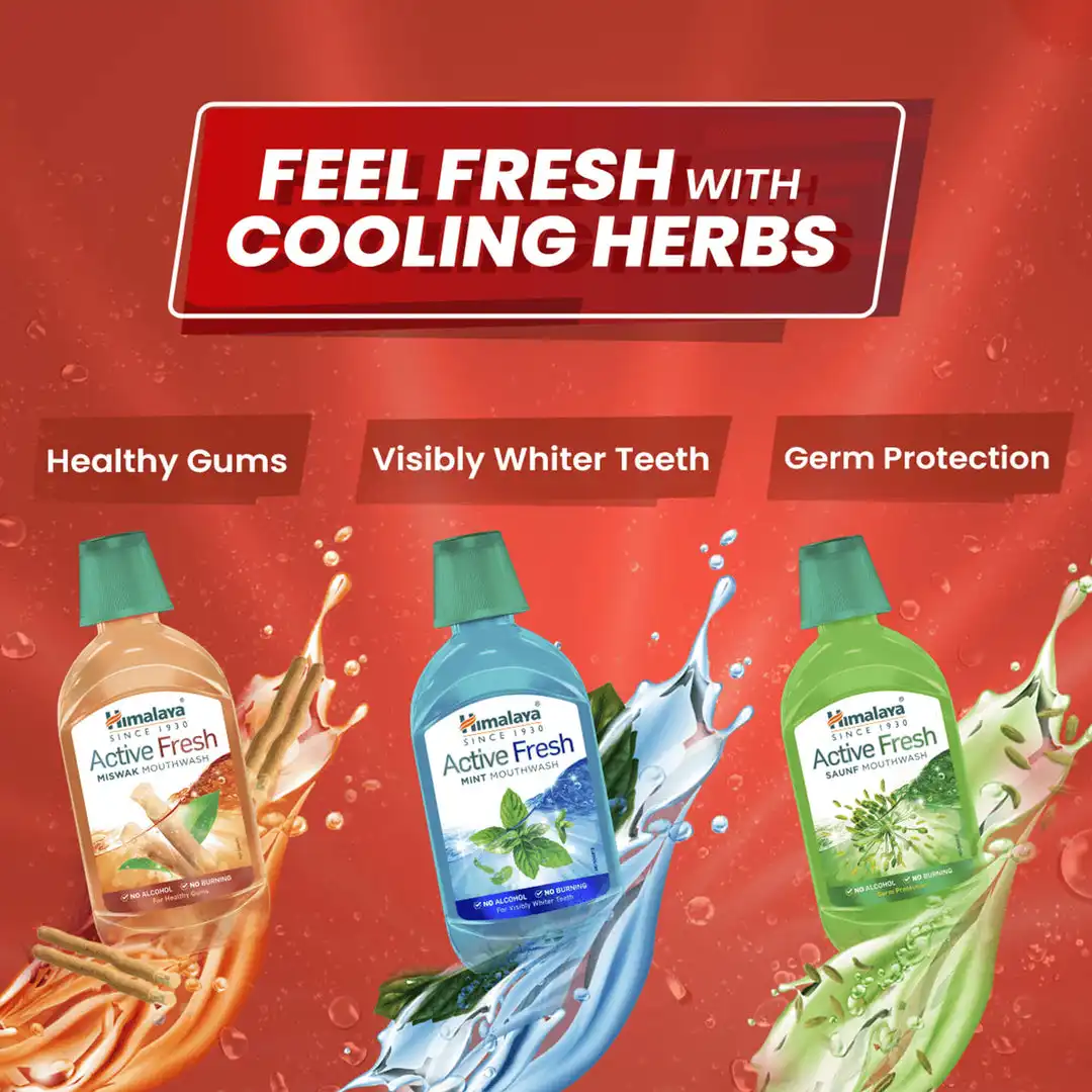 Himalaya Active Fresh Miswak Mouthwash - Image 6
