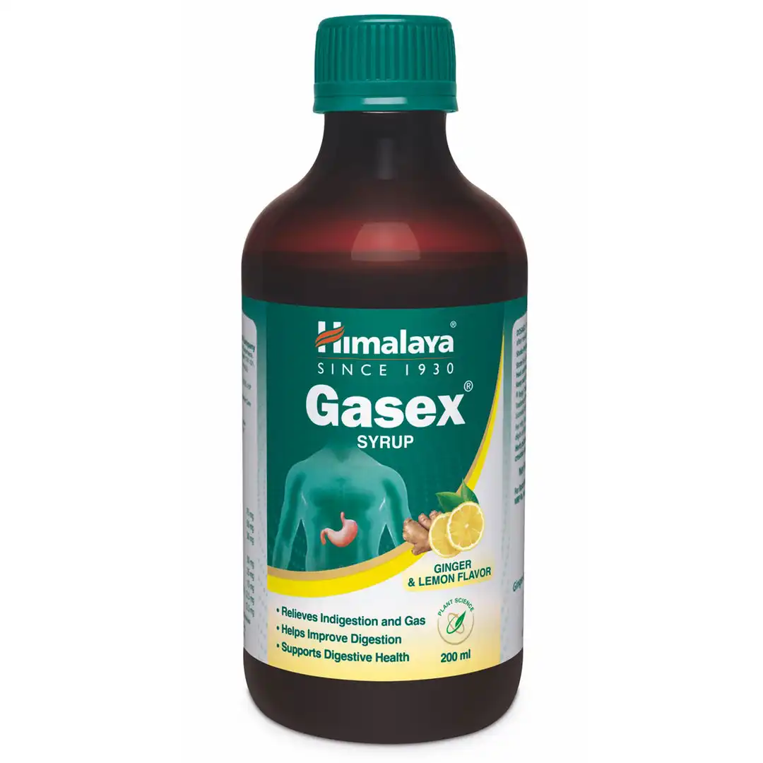 Himalaya Gasex Syrup Ginger Lemon Flavor