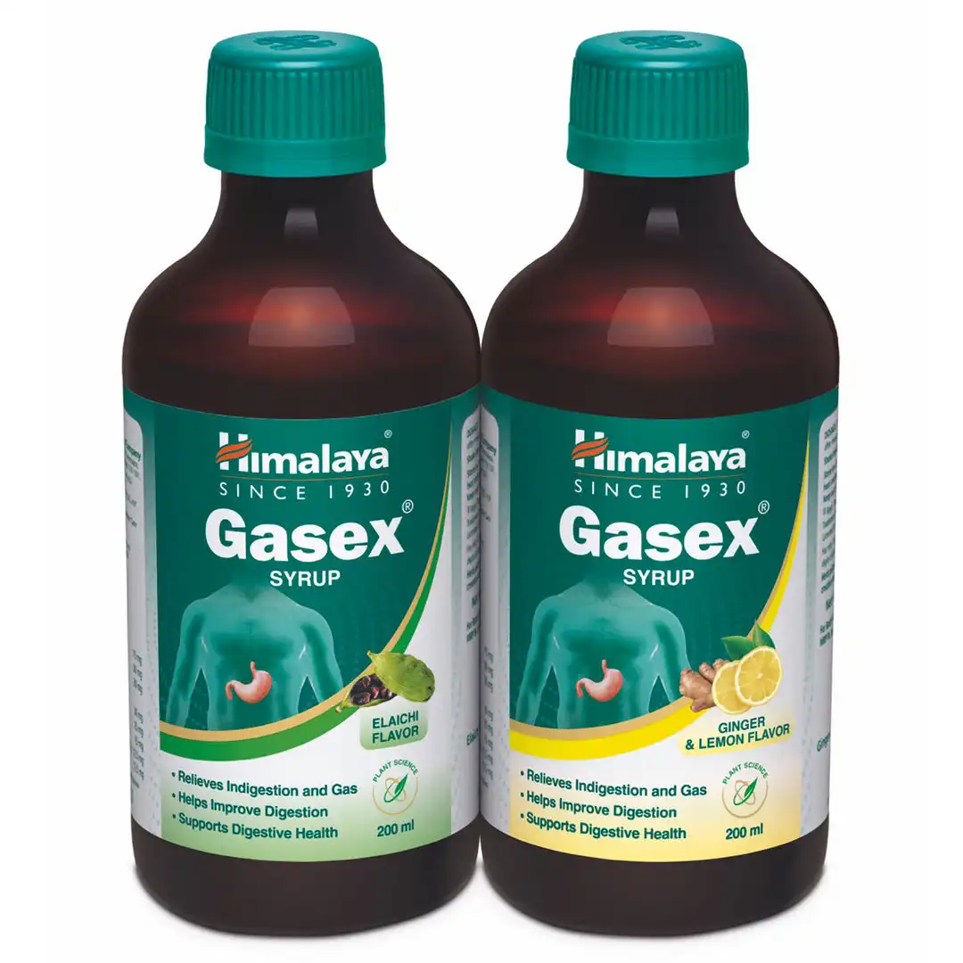 Himalaya Gasex Syrup Ginger Lemon Flavor - Image 4
