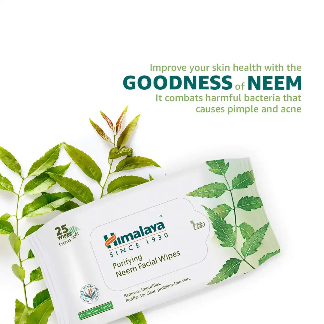 Himalaya Purifying Neem Facial Wipes - Image 5