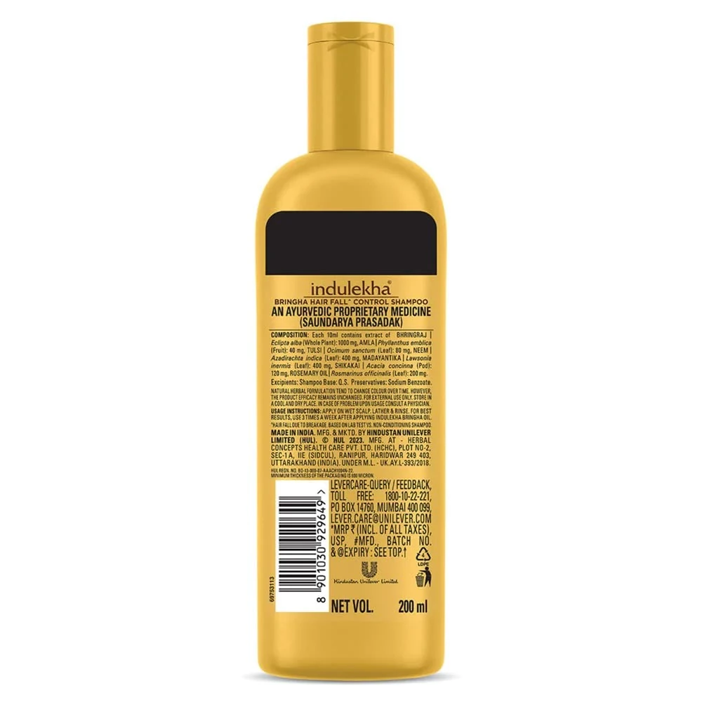 Indulekha Bringha Anti Hair Fall Shampoo - Image 2