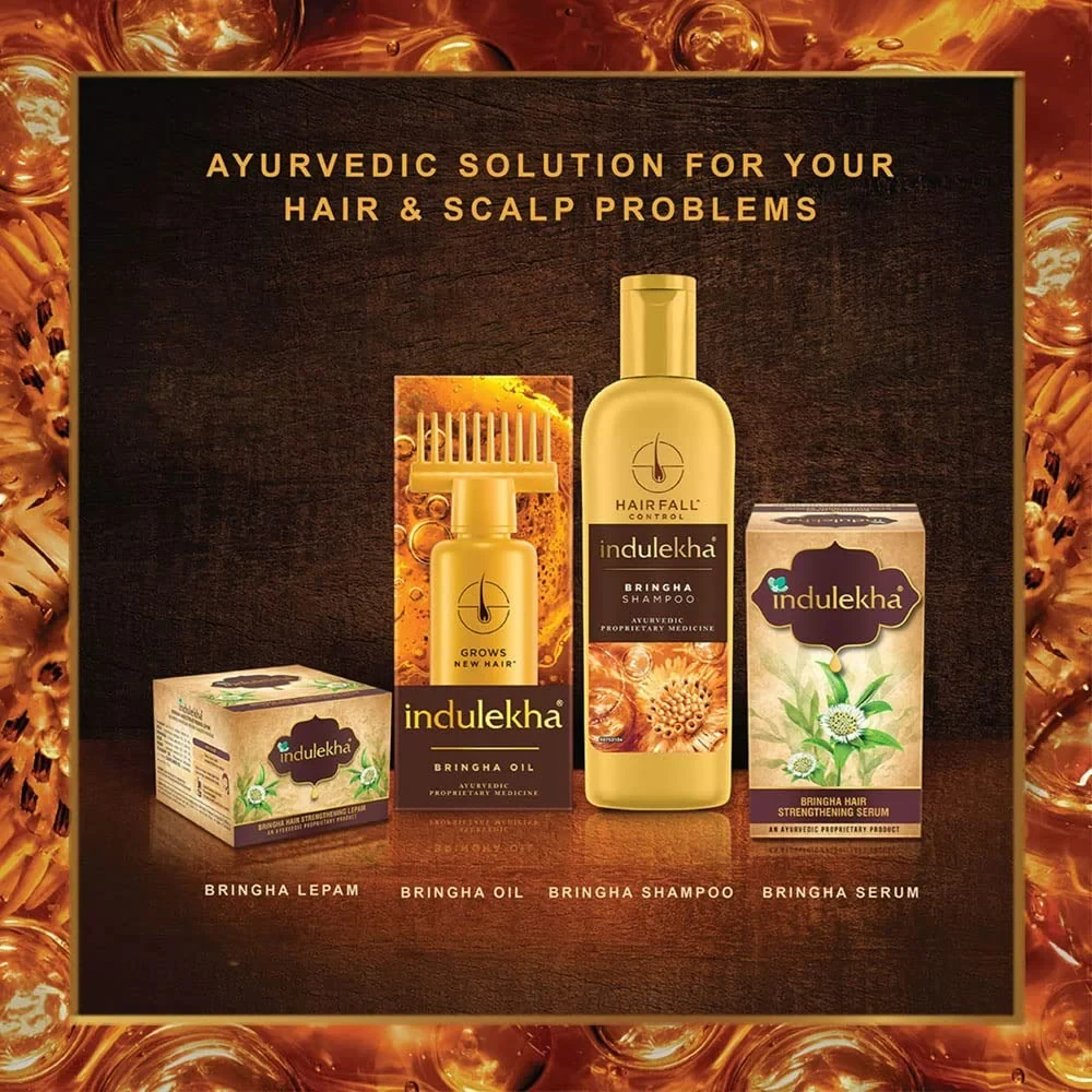 Indulekha Bringha Anti Hair Fall Shampoo - Image 5