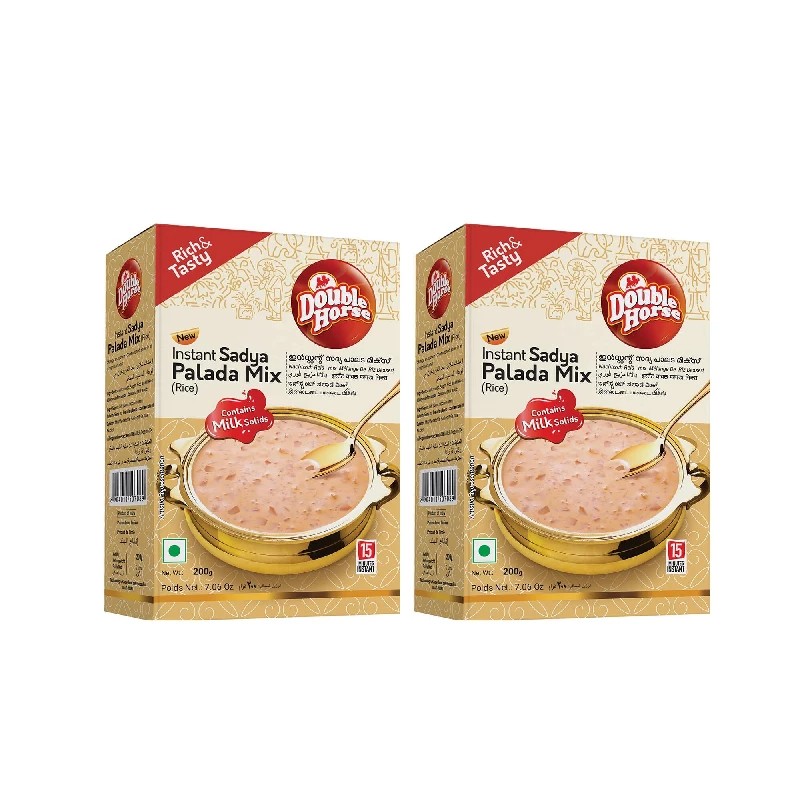 DoubleHorse Instant Sadya Rice Palada Payasam Mix DoubleHorse Instant Sadya Rice Palada Payasam Mix-Pack Size-(Pack of 2) 200 g Each