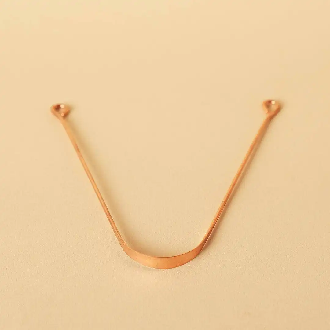 Isha Life Copper Tongue Cleaner - Tongue Scraper For Oral Hygiene - Image 3
