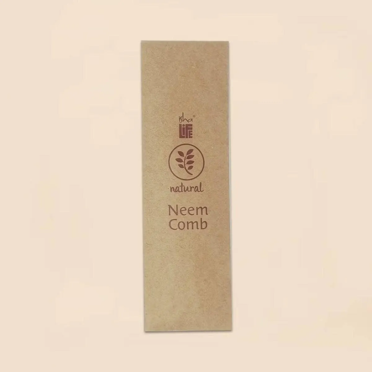 Isha Life Handmade Neem Wood Comb with Handle Wider Teeth - Image 3