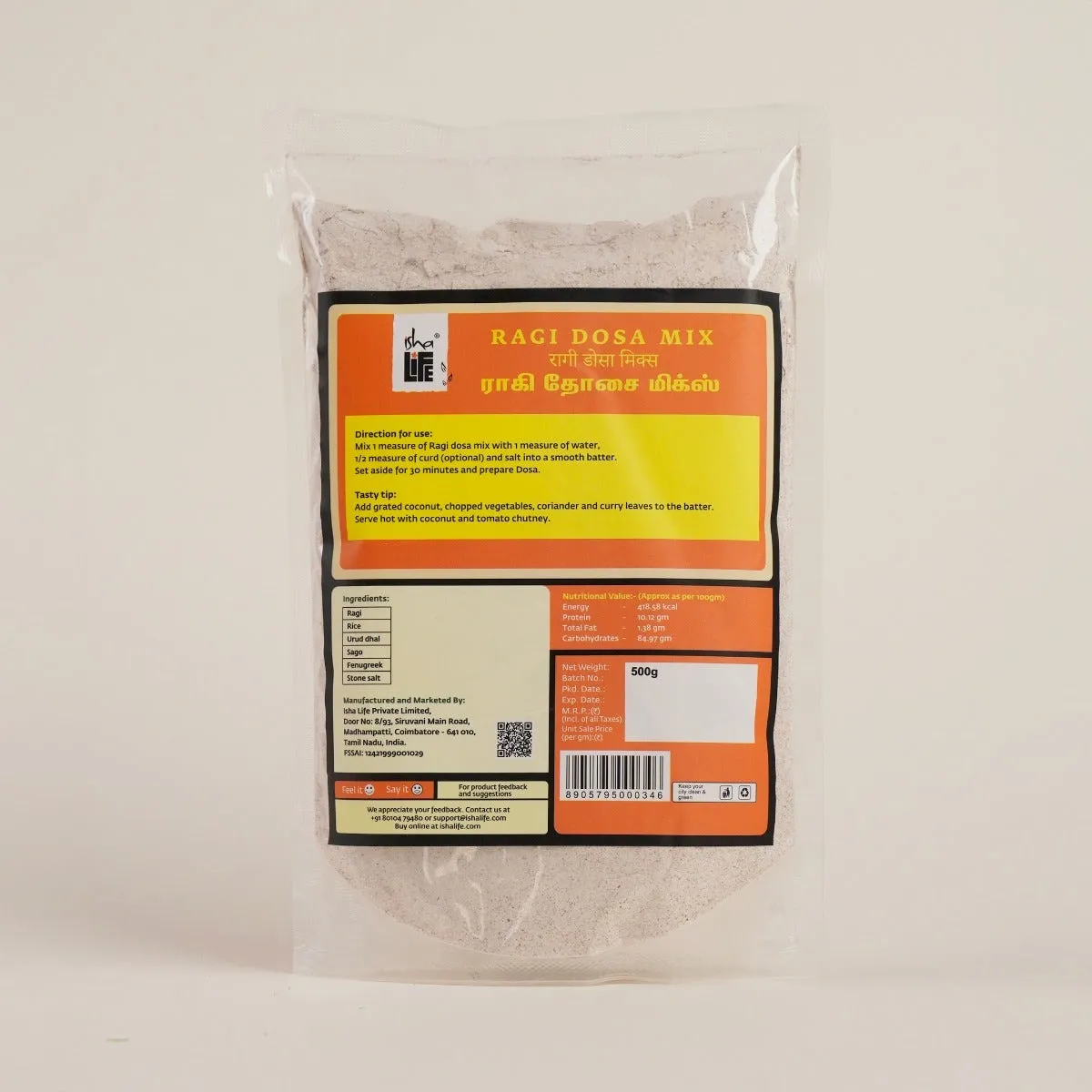 Isha Life Ragi Dosa Mix - Image 3