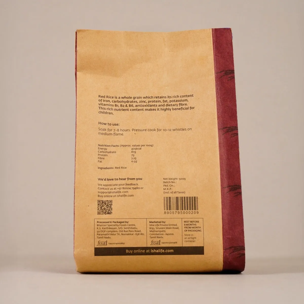 Isha Life Red Rice - Image 3