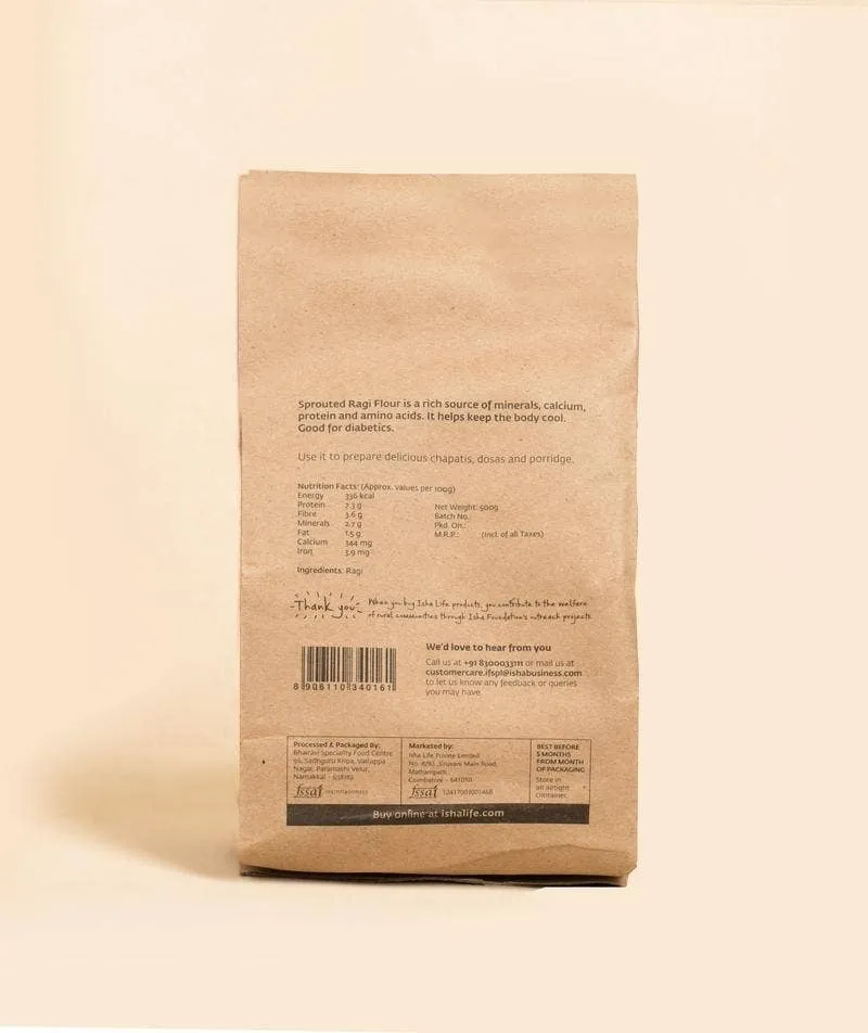 Isha Life Sprouted Ragi Flour - Image 4