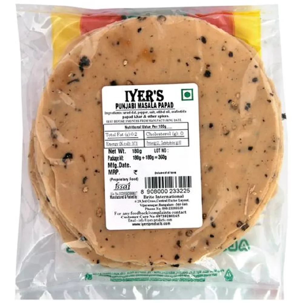 Iyers  Papad - Punjabi Masala - Image 6