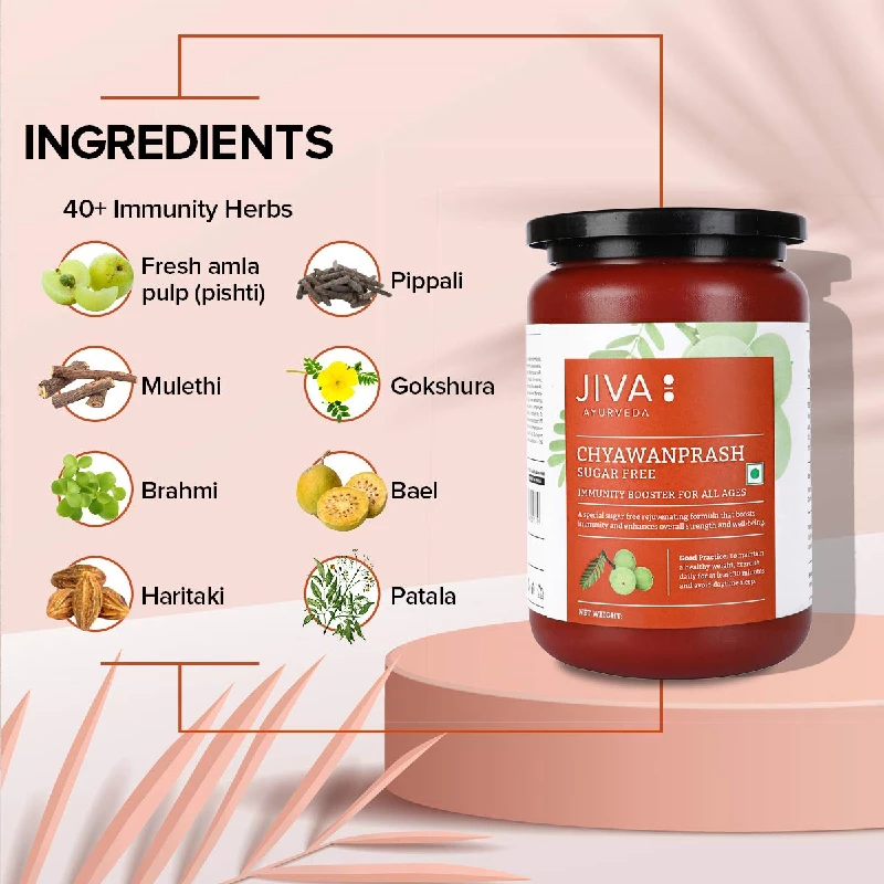 Jiva Ayurveda Sugar Free Chyawanprash & Immunity Booster Chyawanprash 500 g - Image 5