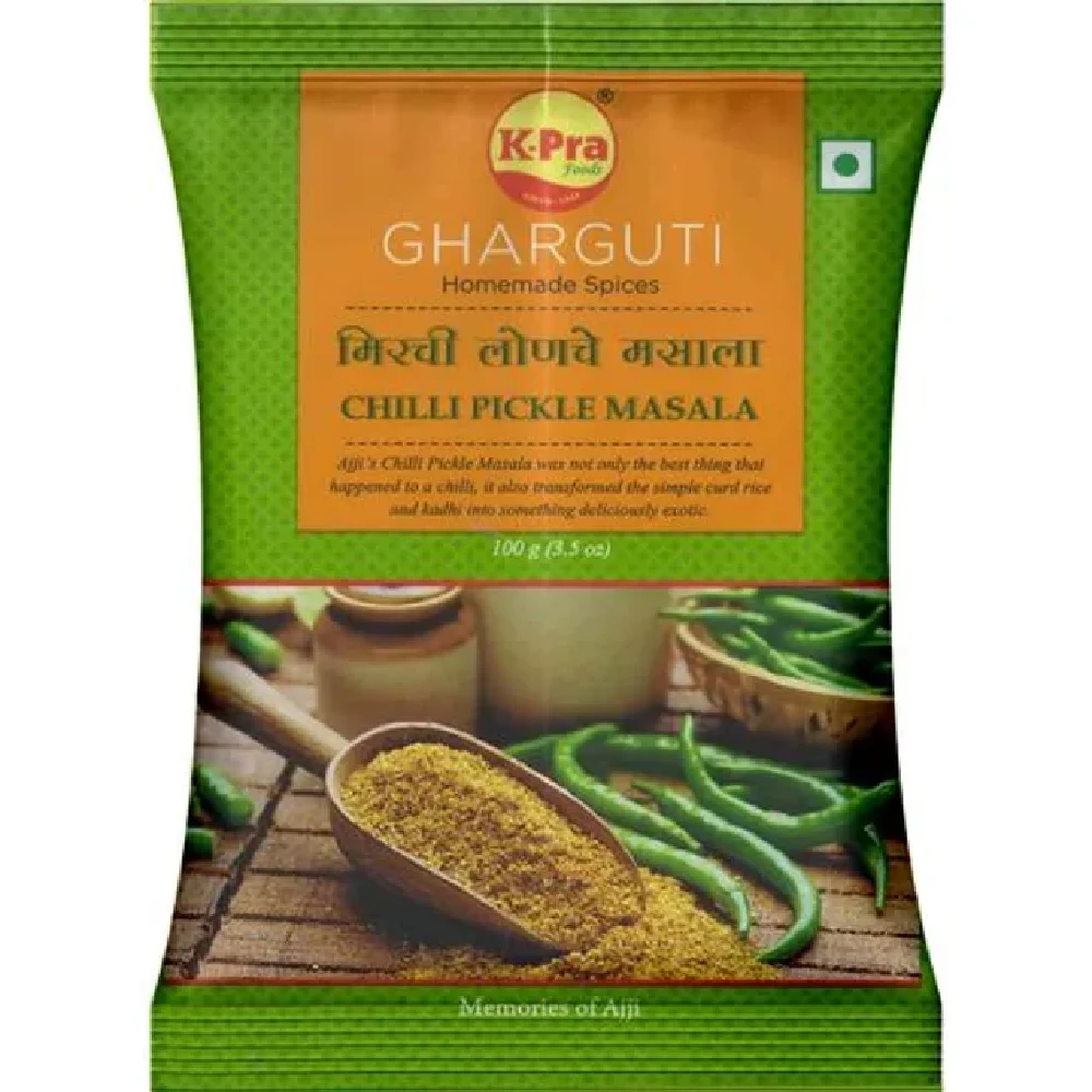 K PRA  Chili Pickle Masala 100 g Pouch