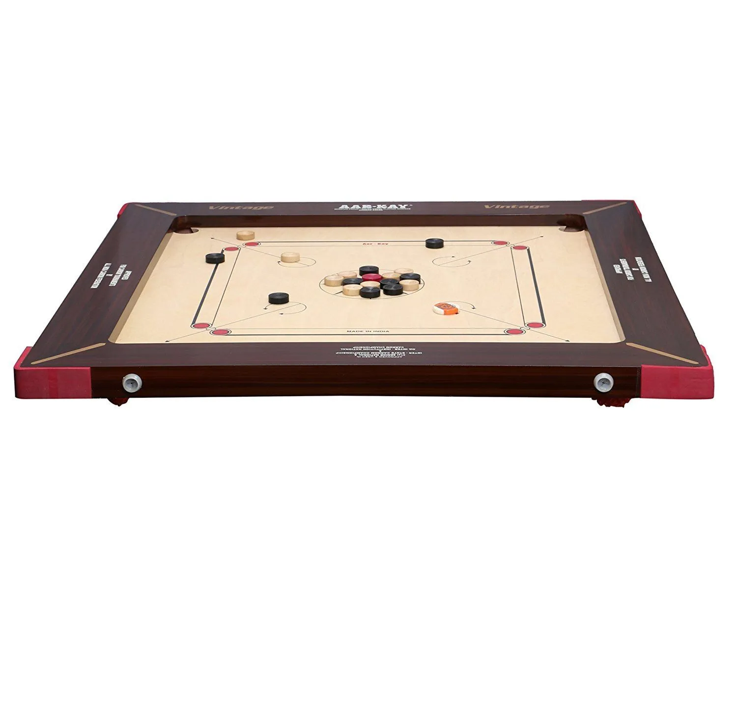 KD Sports Aar-Kay Carrom Board Vintage Champion Plywood Approved By Carrom Federation Of India & International Carrom Federation - Image 10