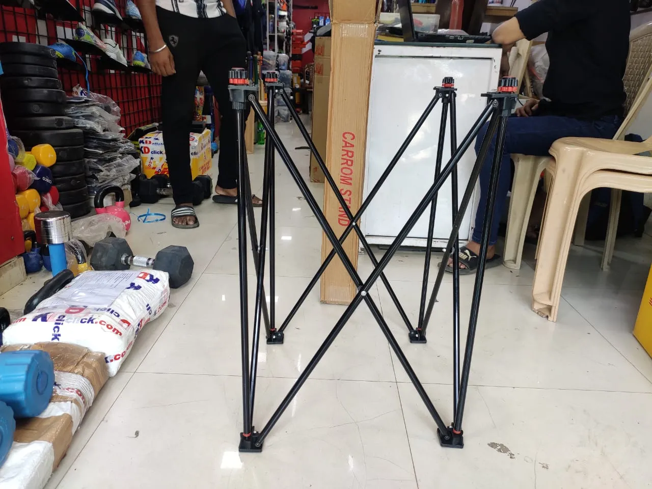 KD Sports Adjustable Easy Fold Carrom Stand - Image 5
