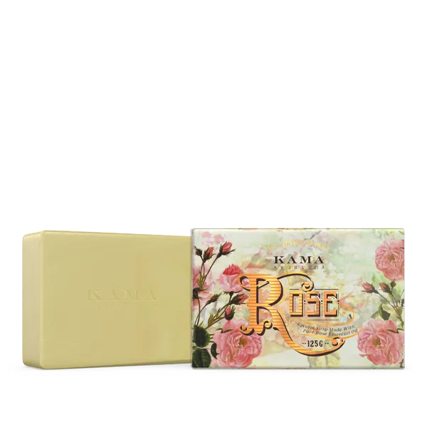 Kama Ayurveda Natural Rose Soap Kama Ayurveda Natural Rose Soap-Pack Size-125 g