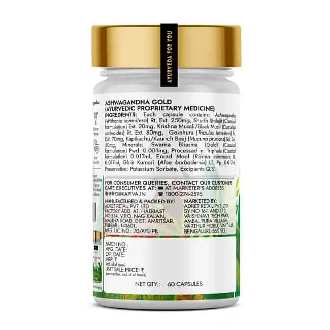 Kapiva Ashwagandha Gold Capsules - Image 11