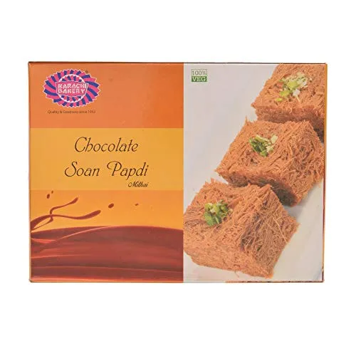 Karachi Bakery Chocolate Soan Papdi Mithai Karachi Bakery Chocolate Soan Papdi Mithai-Pack Size-200 g