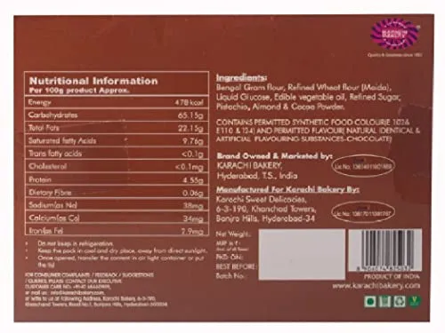 Karachi Bakery Chocolate Soan Papdi Mithai - Image 2