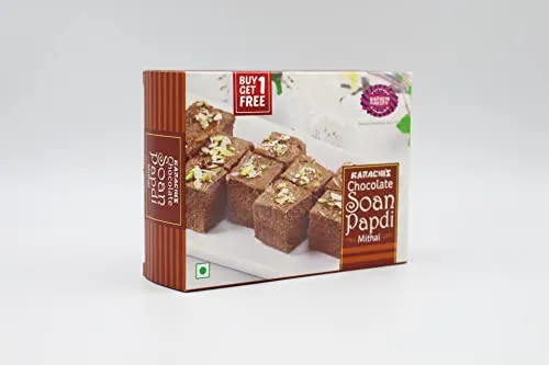 Karachi Bakery Chocolate Soan Papdi Mithai - Image 4