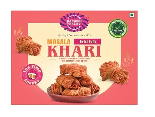 Karachi Bakery Masala Khari Karachi Bakery Masala Khari-Pack Size-250 g