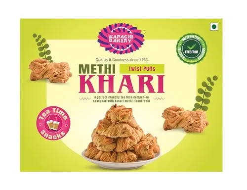 Karachi Bakery Methi Khari Karachi Bakery Methi Khari-Pack Size-250 g