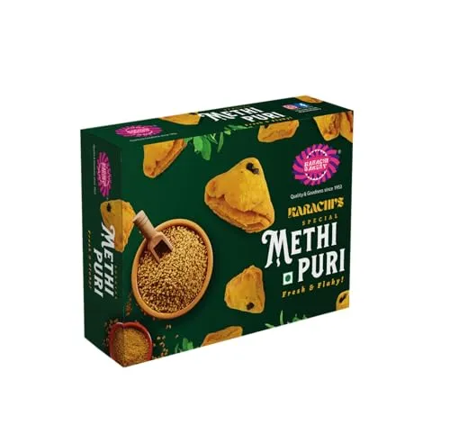 Karachi Bakery Methi Puri Karachi Bakery Methi Puri-Pack Size-200 g