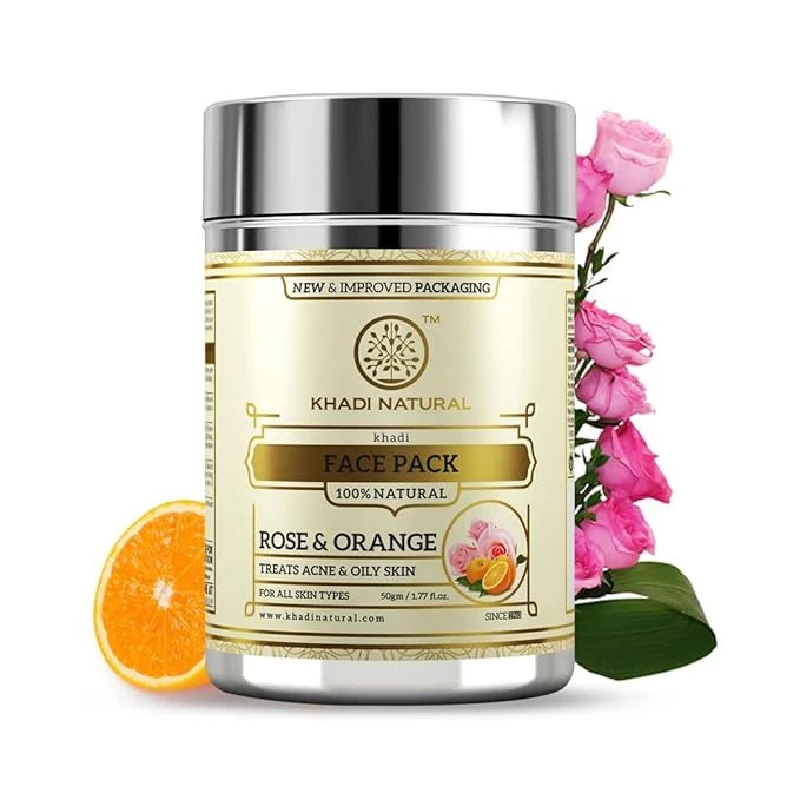 Khadi Natural Ayurvedic Rose & Orange Face Pack - Image 2