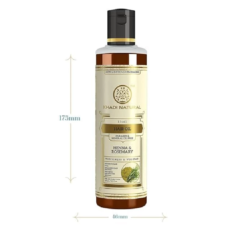 Khadi Natural Rosemary & Henna Hair Oil - Image 5