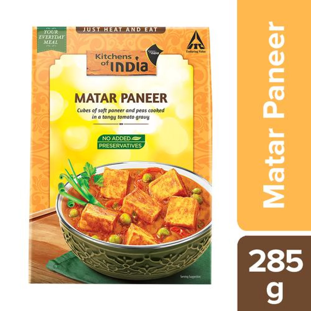 Kitchens Of India Matar Paneer - Ready To Eat Indian Dish Kitchens Of India Matar Paneer - Ready To Eat Indian Dish
