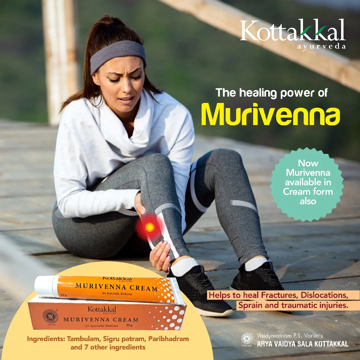Kottakkal Ayurveda Murivenna Cream - Image 3