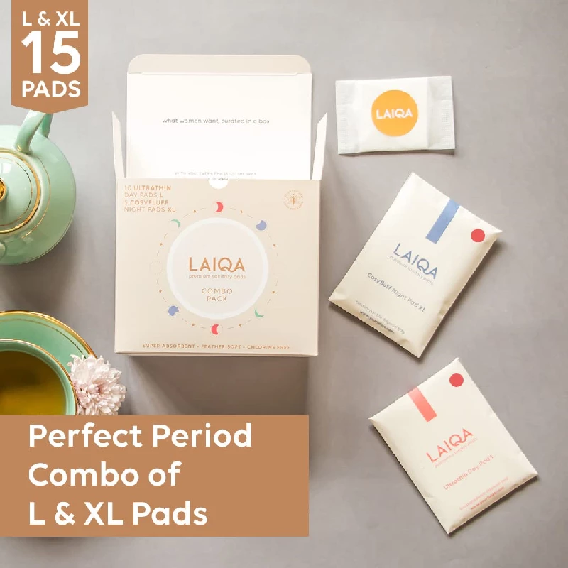 LAIQA Ultra Soft Day & Night Sanitary Pads - Image 2