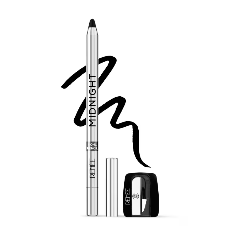  Cosmetics Midnight Kohl Pencil  Smudgeproof Waterproof Kajal 24 Hrs Long Stay Darkest Black Cosmetics Midnight Kohl Pencil  Smudgeproof Waterproof Kajal 24 Hrs Long Stay Darkest Black-Pack_Size-1.5g