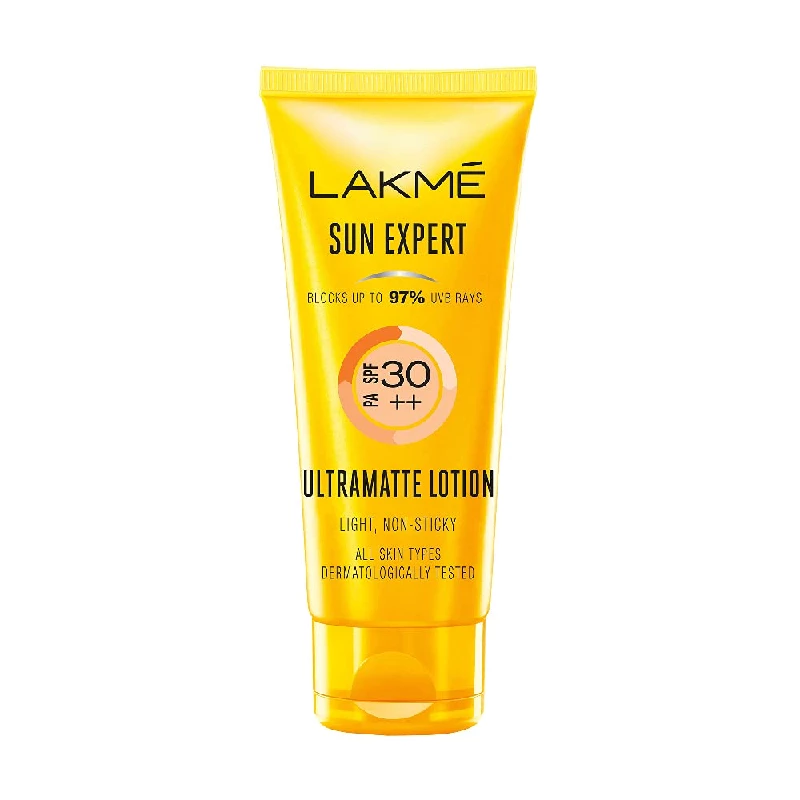 Lakme Sun Expert SPF 30 PA++ Ultra Matte Lotion Sunscreen Lakme Sun Expert SPF 30 PA++ Ultra Matte Lotion Sunscreen-Pack Size-50 ml