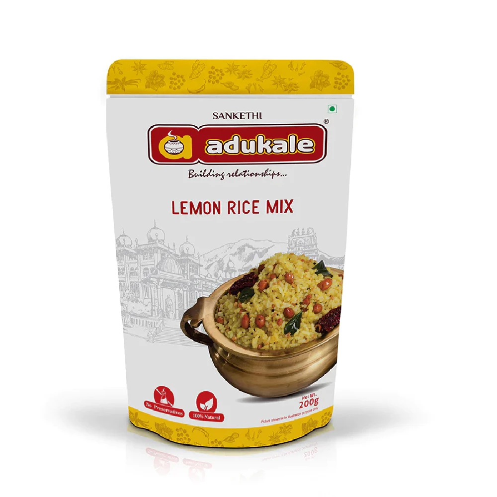 Lemon Rice Mix | A Popular Breakfast | Adukale Lemon Rice Mix | A Popular Breakfast | Adukale-Pack Size-100 g