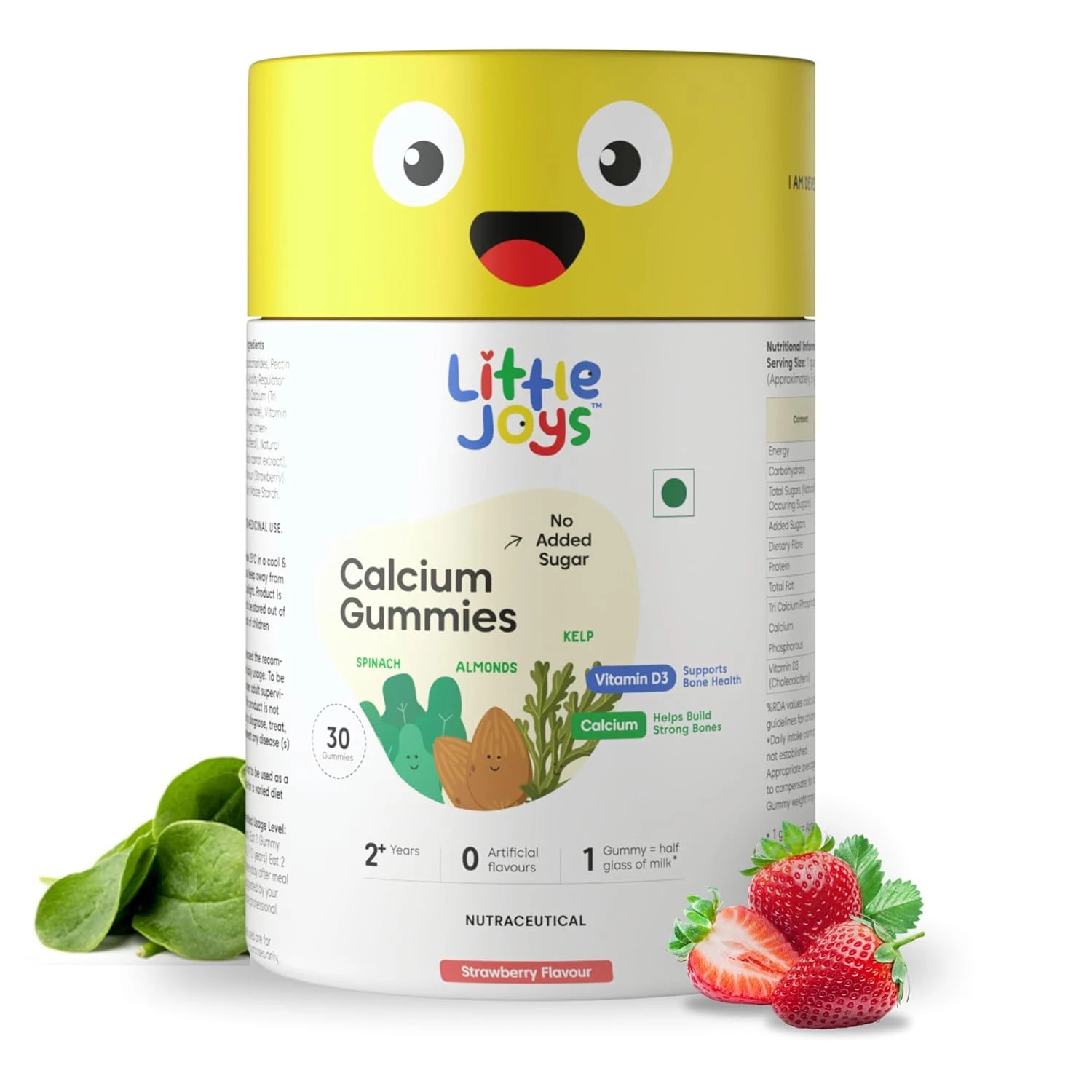 Little Joys Calcium Gummies for Kids 2+ years-30 Gummies - Image 4