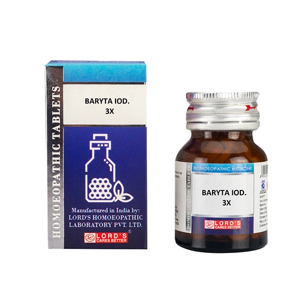 Lord's Homeopathy Baryta Iod Trituration Tablet 3X - Image 1