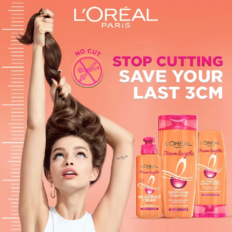 Loreal Paris Dream Lengths No Haircut Cream- Leave-In Cream - Image 3