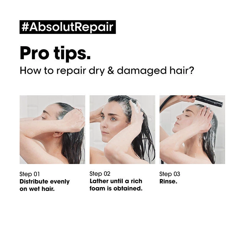 Loreal Professionnel Absolut Repair Shampoo For Dry and Damaged Hair - Image 6