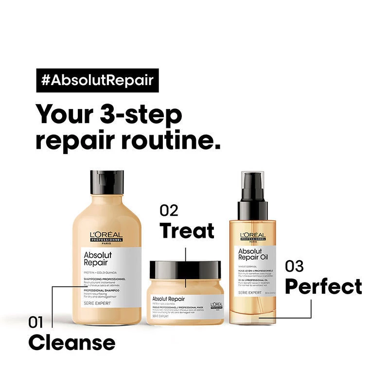 Loreal Professionnel Absolut Repair Shampoo For Dry and Damaged Hair - Image 7
