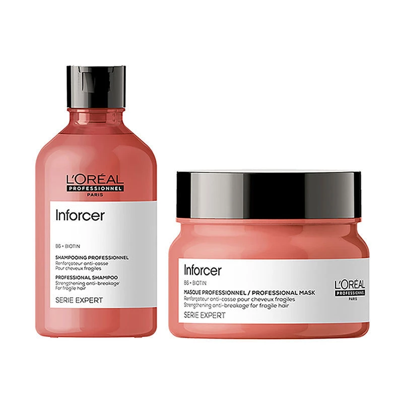 Loreal Professionnel Inforcer Strengthening Shampoo & Hair Mask - Image 5